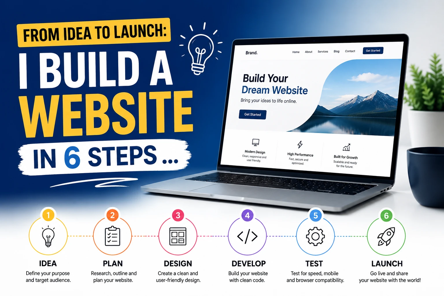 From Idea to Launch: How I Build a Website in 6 Steps