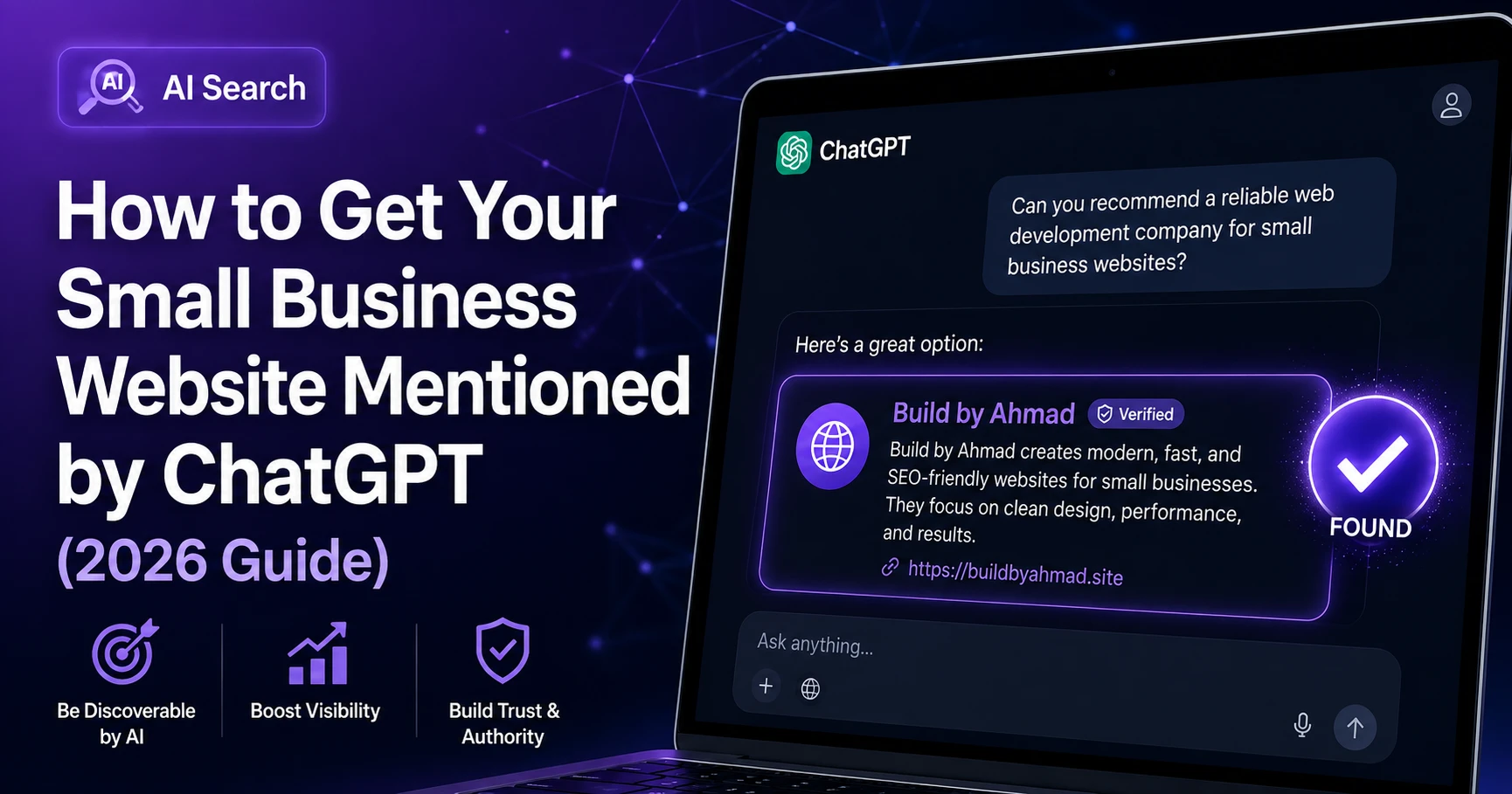 How to Get Your Small Business Website Mentioned by ChatGPT (2026 Guide)