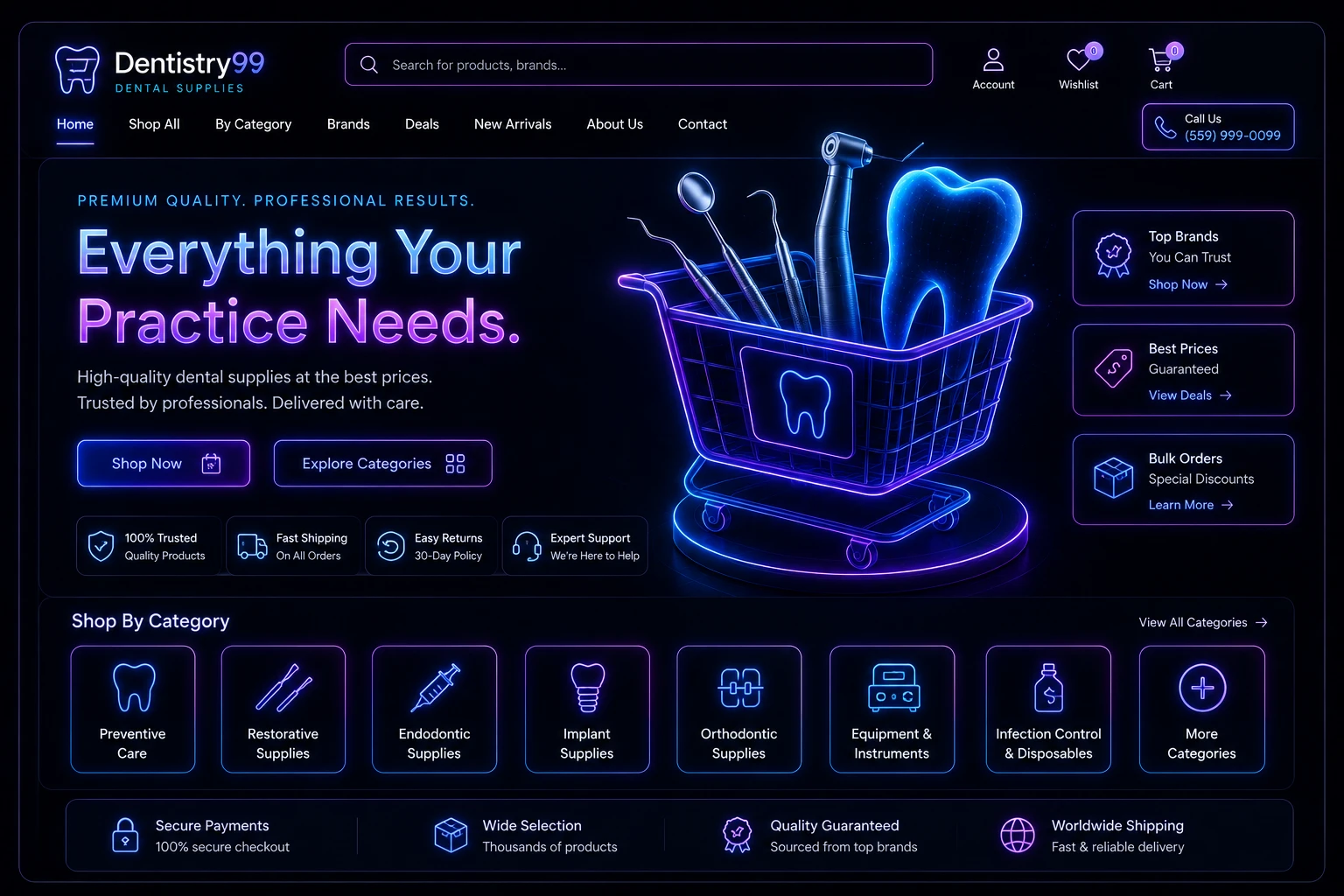 Dentistry99 — Dental Supplies E-commerce