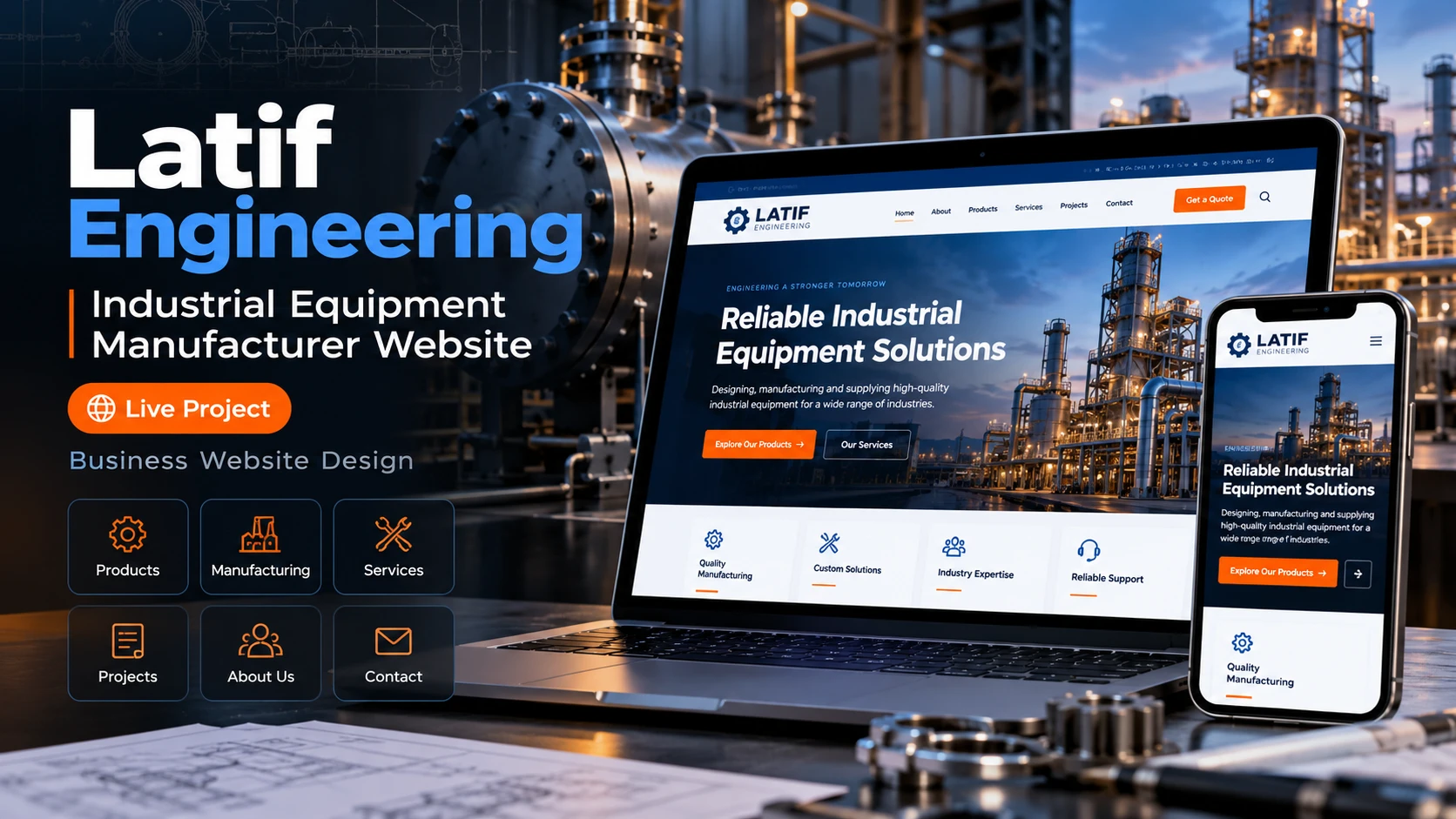 Latif Engineering — Industrial Equipment Manufacturer Website